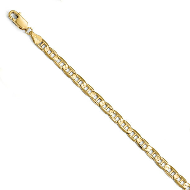Brilliant Bijou 10k Yellow Gold 1.85mm Singapore Chain Bracelet 